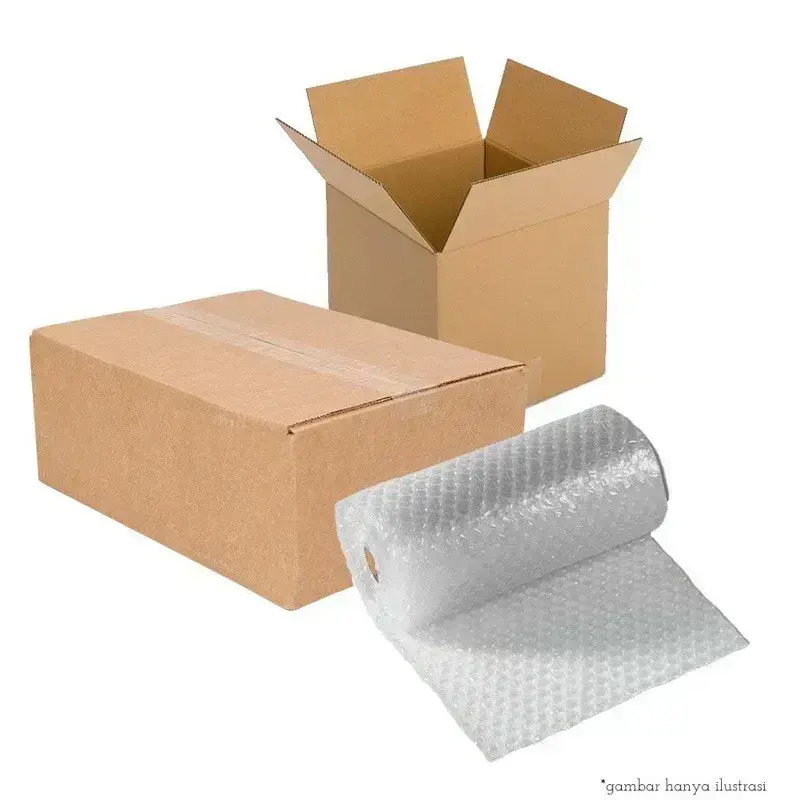 Strengthened packaging - shipping boxes or bubble wrap bags
