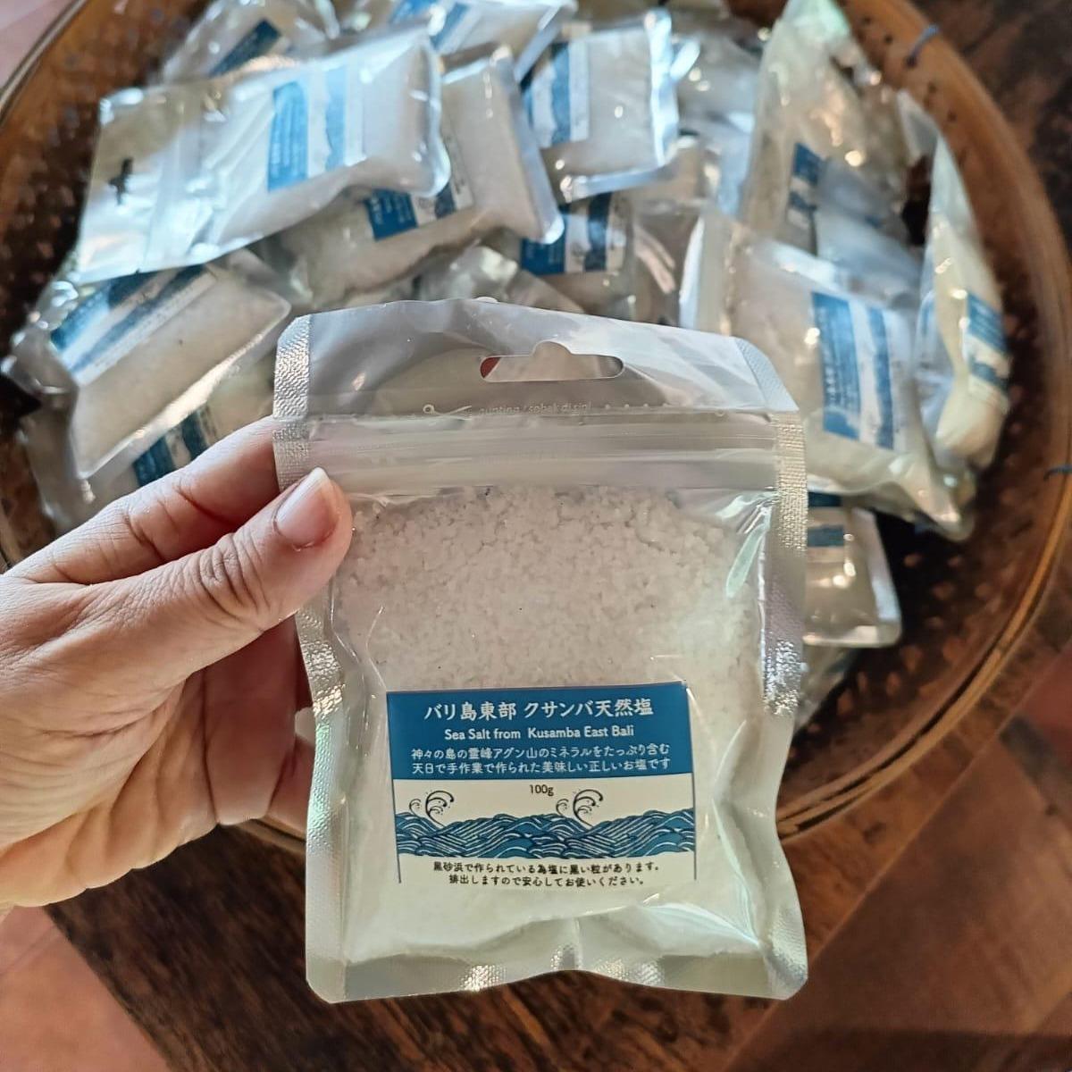 Garam Kusamba Natural Sea Salt 100gr dari Bali Asli Kusamba Manis Kristal di Bawah Sinar Matahari