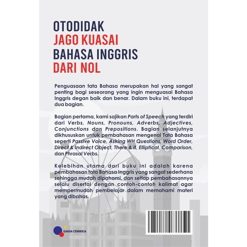 Buku Otodidak Jago Kuasai Bahasa Inggris Dari Nol / Buku Inggris / Bahasa inggris / Garda Cendekia 3