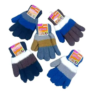 sarung tangan wanita dewasa woll gelap/sarung tangan motor belang random Gloves