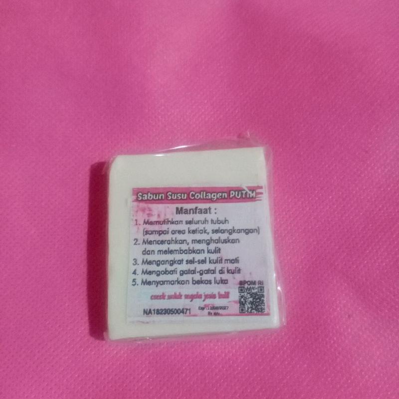 Sabun susu collagen putih sabun colagen Soap Mencerahkan Memutihkan Membersihkan Melembutkan Tubuh 3