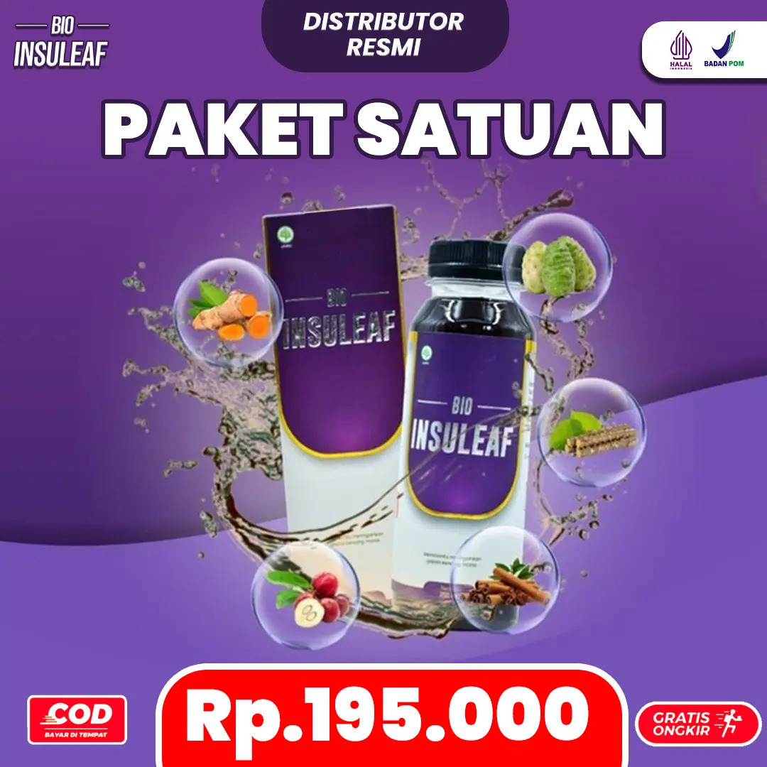 Bio Insuleaf Original 1 Botol BPOM dan Halal