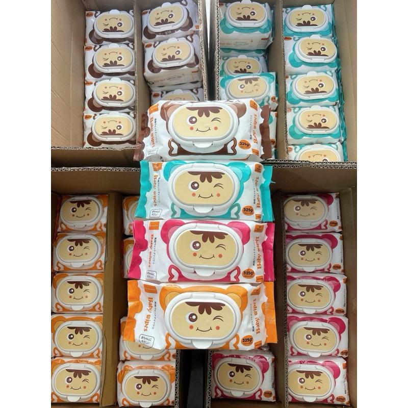 Thùng 10 Bịch Khăn Ướt Baby Wipes Không Cồn Mềm Mại An Toàn Cho Bé
