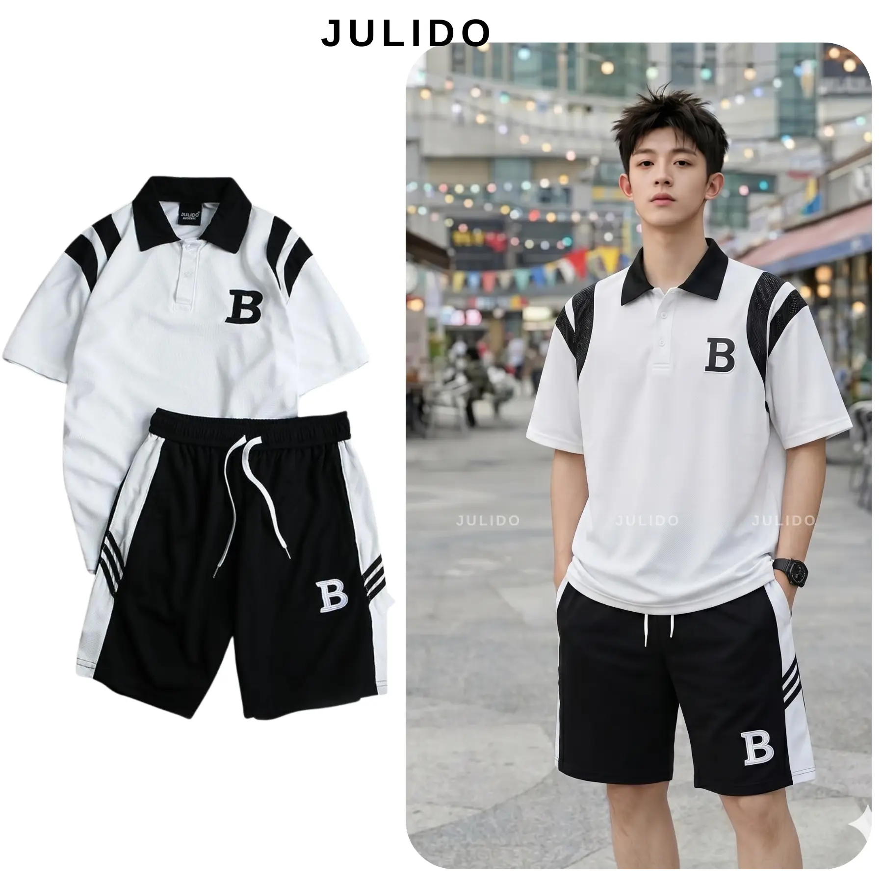 Bộ quần áo nam nữ hai vòng vai chất liệu waffle co dãn bốn chiều tay ngắn  Size M L XL XXL