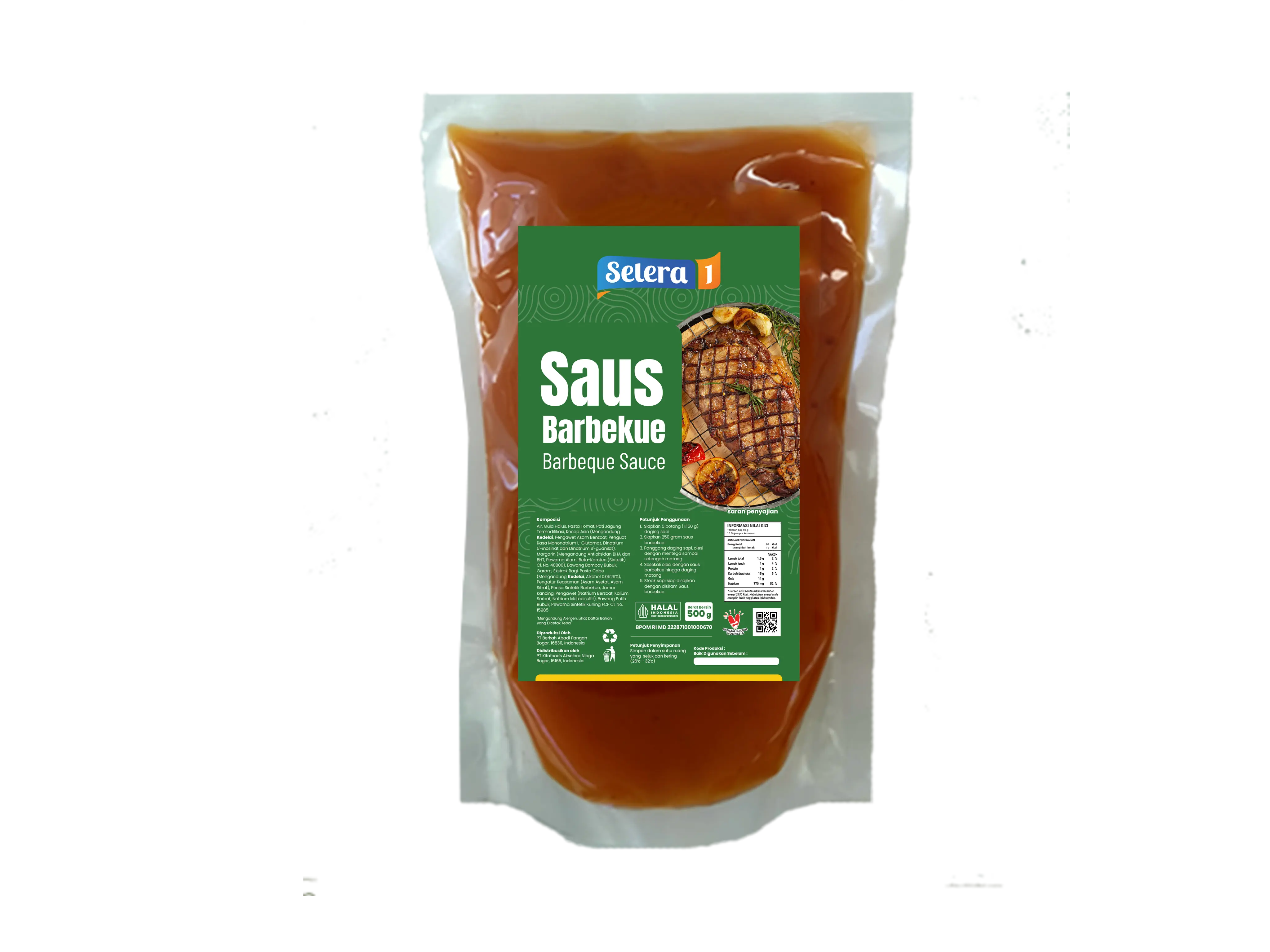 Selera1, Saus Barbeque Original- 500g