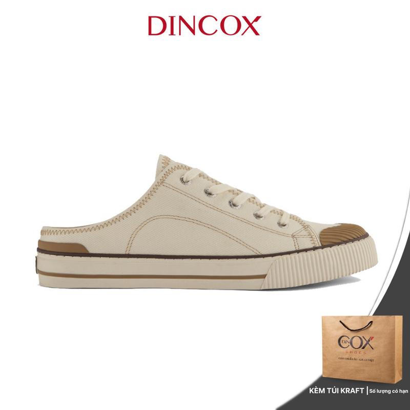 Giày Đạp Gót Unisex E10 White Dincox Shoes Nam Nữ