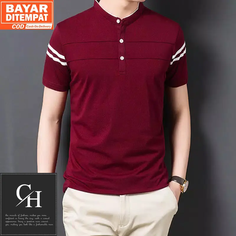 Kaos Pria ZAYN Warna Biru Navy Polos / Kaos Keren Distro Bandung / Kaos Cowok Korea 2