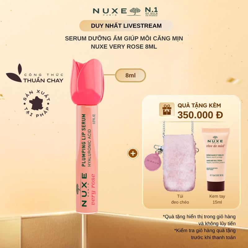 [NEW-HOT] Serum dưỡng ẩm và giúp môi căng mịn Very Rose Plumping Lip Serum 8ml