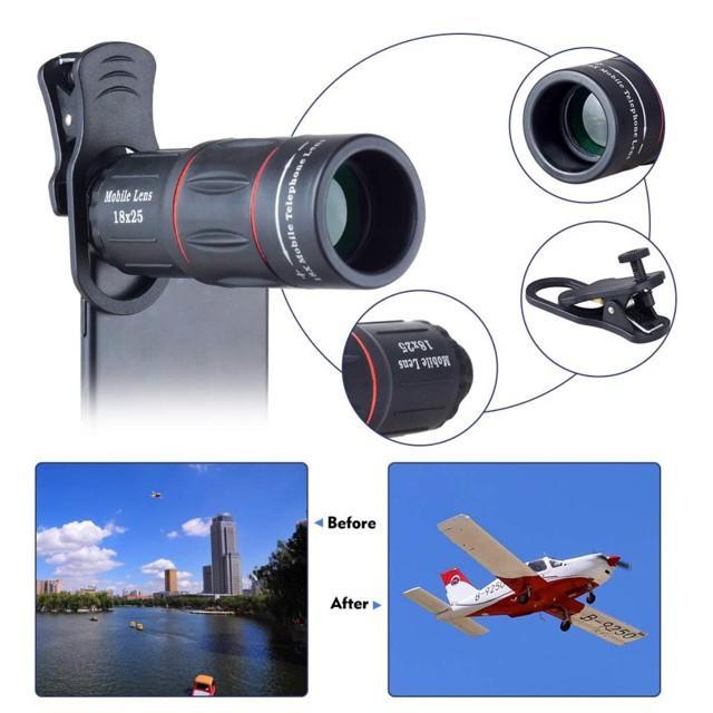 Ống kính tele điện thoại di động, Mới, Ống kính máy ảnh thu phóng bên ngoài Thông Dụng, Thu phóng 36X, HD, Thích hợp cho điện thoại thông minh và điện thoại di động, Camera Quang học, Ống kính Kính viễn vọng kẹp 5