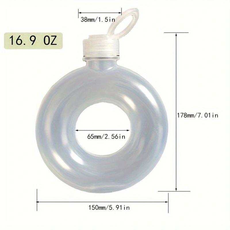 Product Introduction of Youth-friendly Water Bottle Bpa-free Drink Bottle Cute Donut Kids Water Bottle Leak-proof Travel Cup with Handle Ring Anti Fall 46