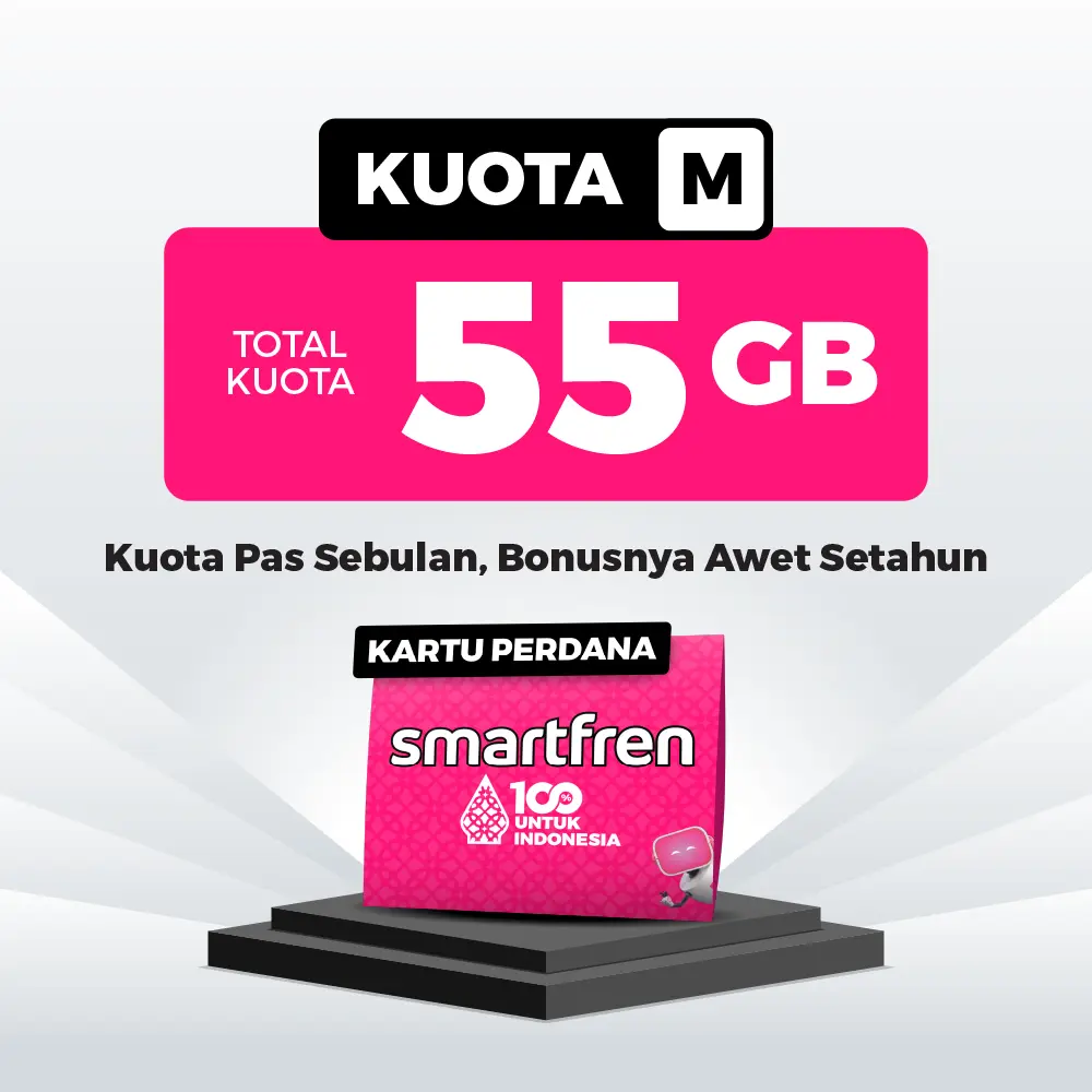 Kartu Perdana Smartfren Kuota M 15GB