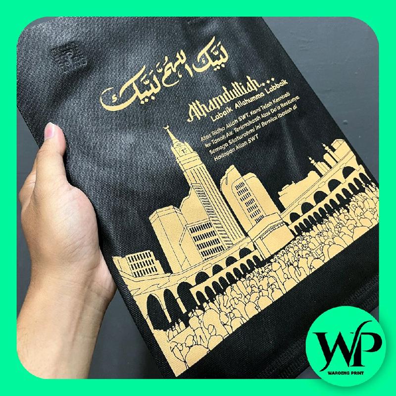 Tas Haji Hitam Elegan - Goodie Bag Premium 25x35cm untuk Perlengkapan Ibadah 5