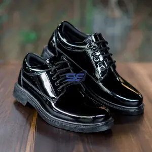 Sepatu Pdh Pendek Tni Ad Sepatu Pdh Polri Sepatu Pdh Security Doff Hitam Glossy