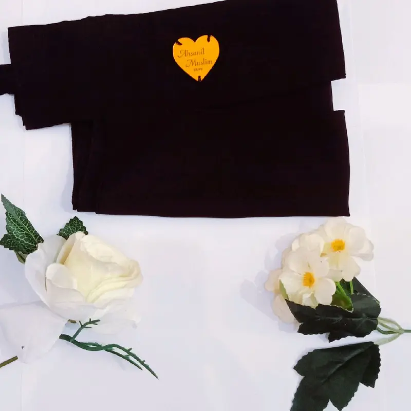 cadar niqab bandan pita cadar bandana cadar motif Muslim Jilbab Wanita Kerudung 2