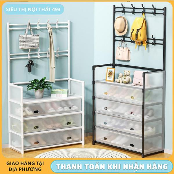 Kệ Treo Giày Dép Túi Sách 5 Tầng Chống Bụi, Tủ Giày Trong Suốt 2-5 Tầng Chống Bụi – Gọn Gàng, Sang Trọng