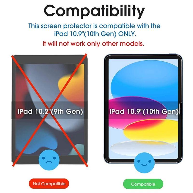 TEMPERED GLASS IPAD 10 10.9 INCI 2022 ( 10THN GEN ) IPAD 9 / 8 / 7 / 6 / 5 / 4 / 3 / 2 IPAD AIR 1/ 2 / 3 / 4 / 5 ANTI GORES KACA PREMIUM 5