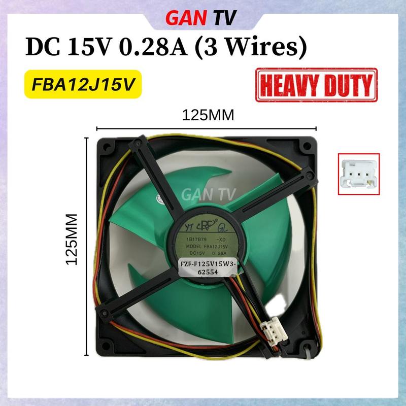 Per parti del motore della ventola a doppia porta del frigorifero congelatore FDQT26GE6 DC9.75V