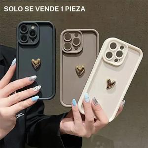 Funda para celular con patrón de corazón, cubierta protectora de moda, accesorio compatible con iPhone 7 8 X XR XS Max 11 12 13 14 15 16 Pro Max, Casing