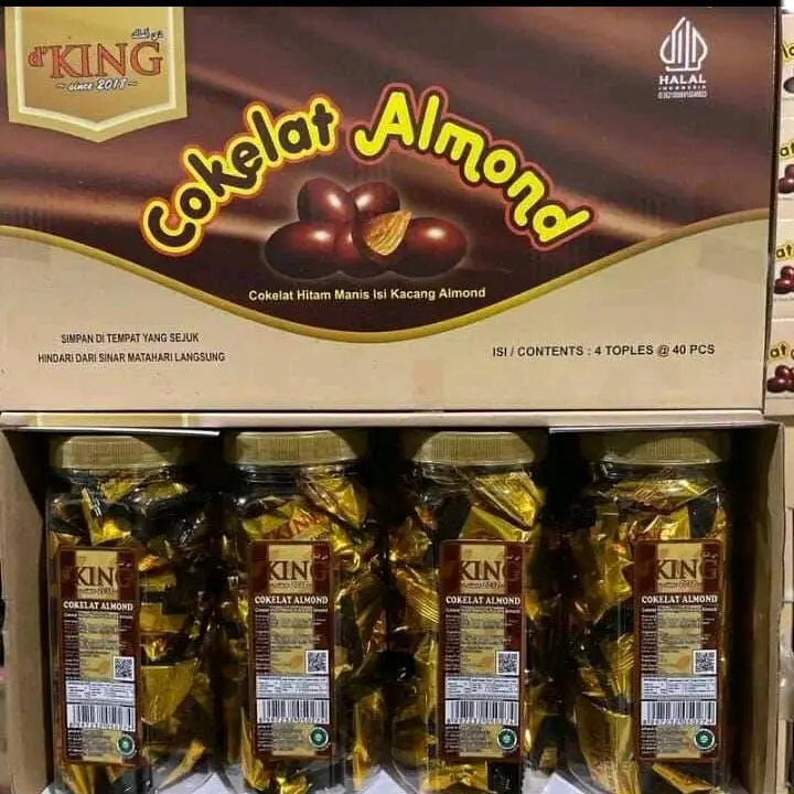 DKING COKELAT ALMOND 1DUS ISI 4TOPLES MURAH PROMOO