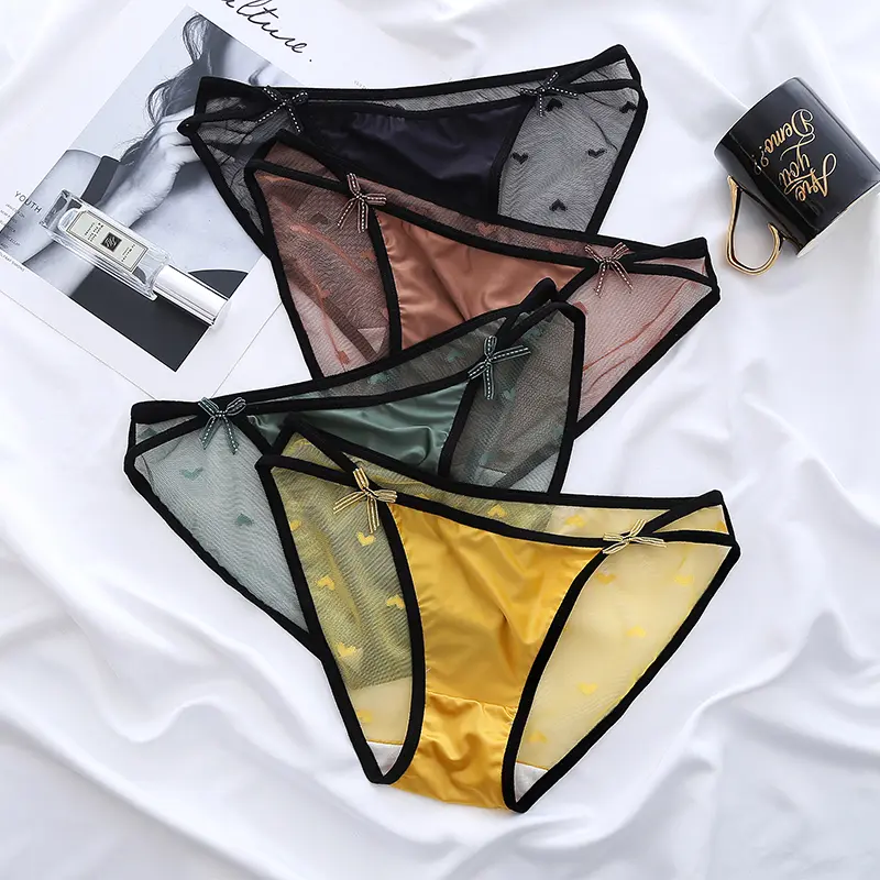 Multi-piece Set Stylish Comfortable Large-size Mesh Women's  Panties Women's Underwear Wives Girlfriends