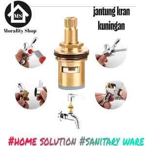 spare part keran air bocor / jantung kran keramik kuningan 44mm 50mm murah