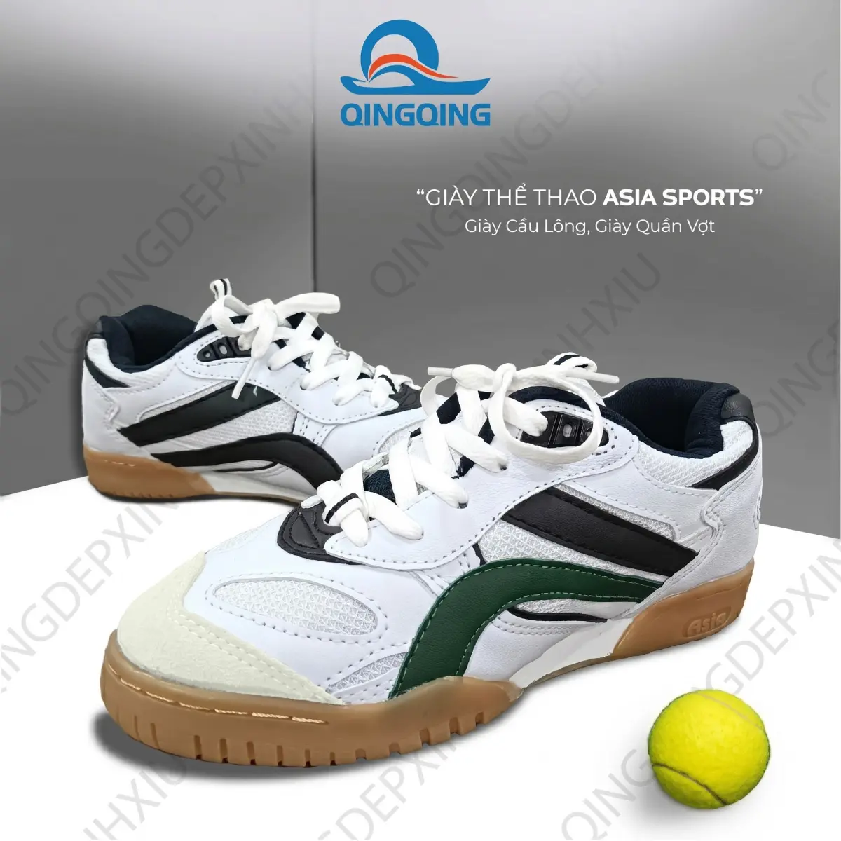 Giày Cầu Lông ASIA, Giày Thể Thao Nam Nữ ASIA đế kếp khâu full Size Chuẩn-  MCS02 – Có HĐĐT