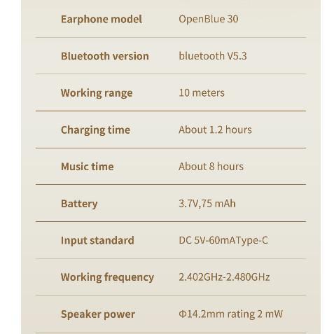 Product Introduction of KiiP Wireless DTH3 Pro TWS Bluetooth Headset Earhook Headphone Earphone Over Ear OWS Open Ear Wireless   Handsfree Earphone 59