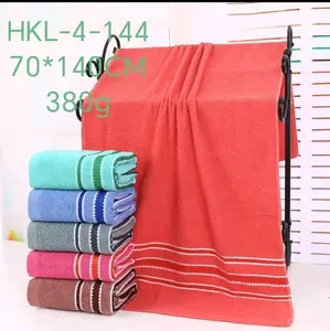 (A+) PAKET 3 PCS HANDUK MANDI - UK 70 X 140 CM 380gr - BAHAN KATUN - DAYA SERAP TINGGI - WARNA dan MOTIF RANDOM