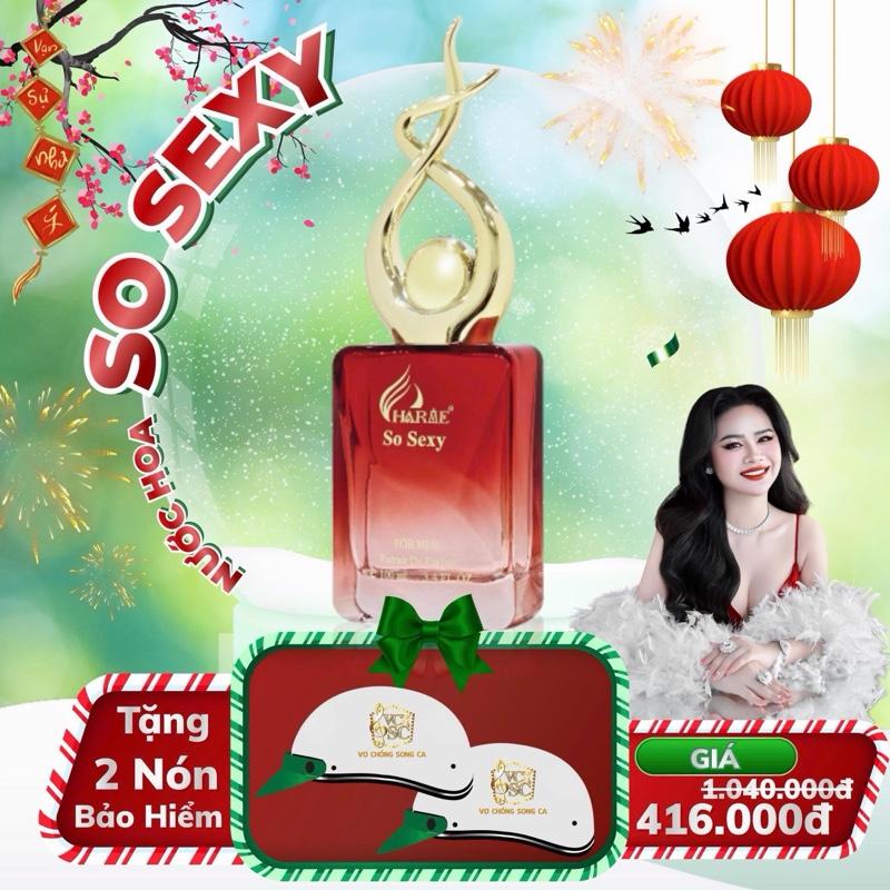 SO SEXY Charme tặng 2 nón - NƯỚC HOA DÀNH CHO NỮ MÙI HƯƠNG NGỌT NGÀO THU HÚT THƠM LÂU PHIÊN BẢN 100ml