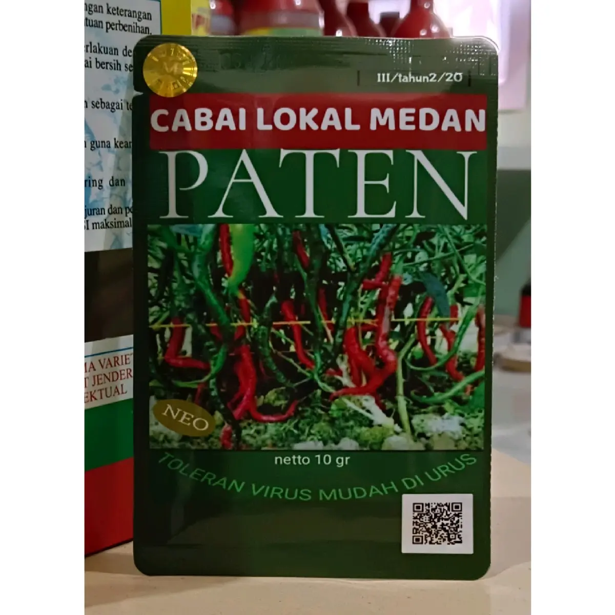 Benih Cabe Paten Kemasan 10gr