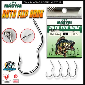 Kail  Pancing Masyai Auto Flip Hook Otomatis Untuk Ikan Mas Galatama Stainless Steel  Mancing Anti Karat Boncos Moncel
