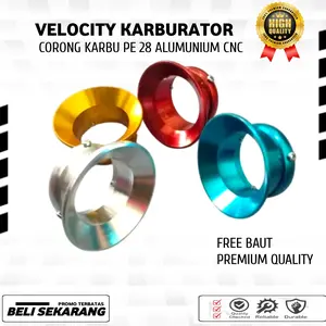 Velocity Karburator Corong PE28 PWK28 Model Pendek