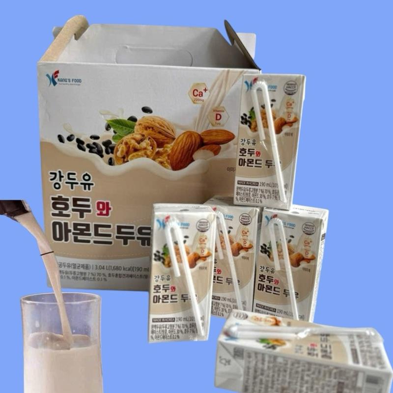 Thùng 16 hộp - sữa hạt macca, óc chó, hạnh nhân dinh dưỡng hàn quốc - 190ml