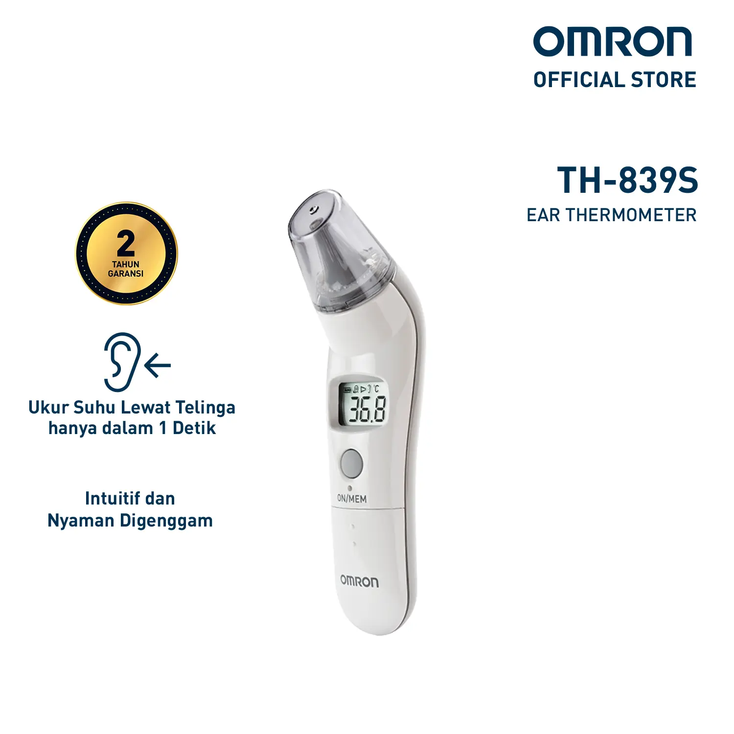 OMRON TH-839S Thermometer Telinga Digital Infrared