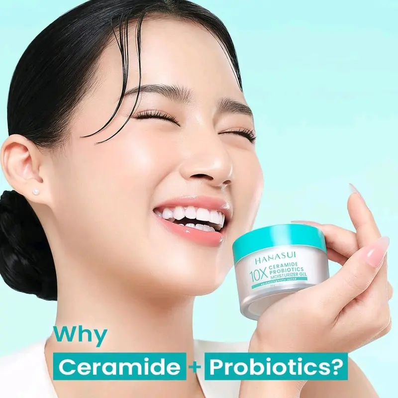 Pelembab Wajah Hanasui Ceramide Probiotics Gel 10X Pelindung Barrier 30 Gr 0