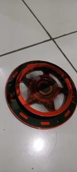 Product Review of NSA COVER KIPAS SPINER TYPE BINTANG BLACK SERIES Beat Scoopy Vespa Mio Filano Fazzio TUTUP PELINDUNG KIPAS RADIATOR Universal Baut Gold Motor cover  radiator Motorcycle Orange from آ**و إ**و 2