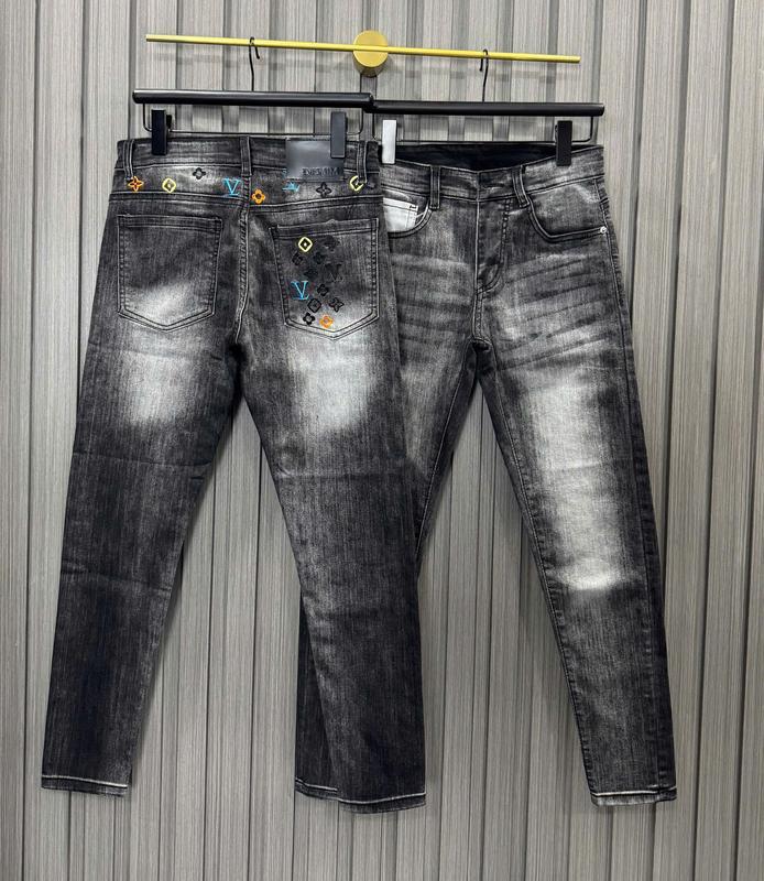  Quần dài jean nam cao cấp xám loang thêu họa tiết phong cách boy phố trẻ trung hottrend 