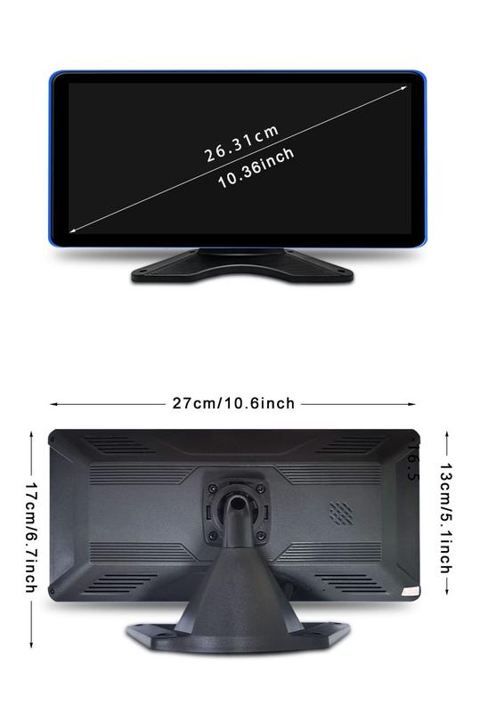 Product Introduction of 10.36 inch Touch 4 CH Split Screen Car DVR Recorder Monitor Recorder With AHD Backup Camera For RVs/Truck/Bus/Pickups/Trailer/Va 41