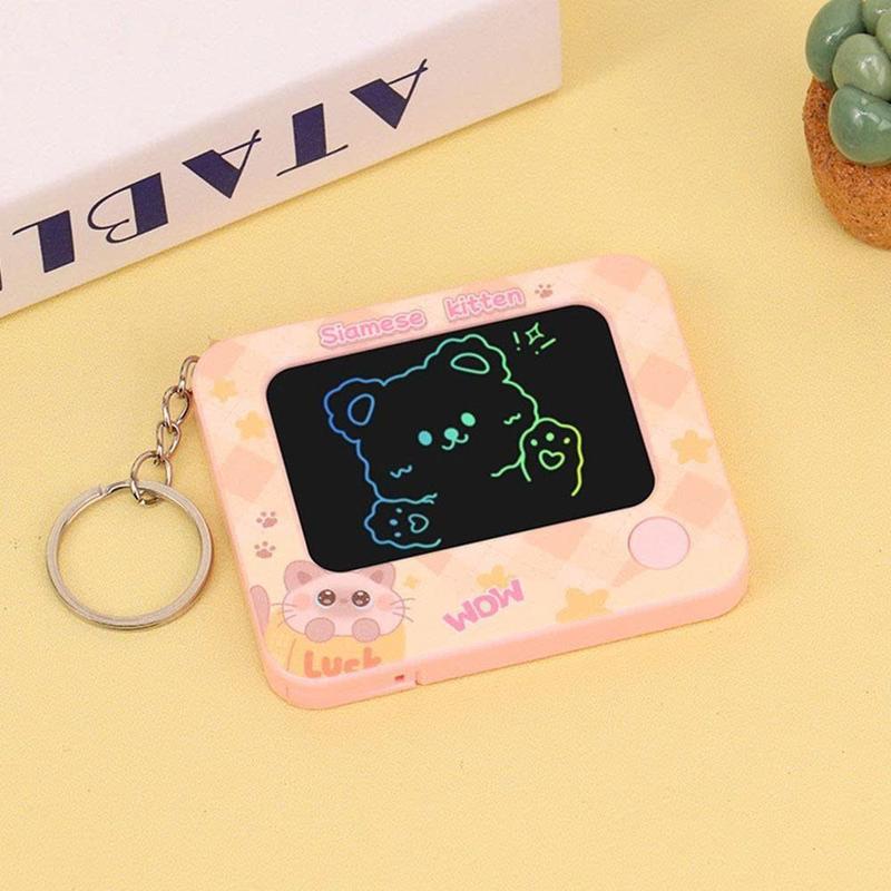 Móc khoá bảng vẽ tự xoá sanio- Bảng vẽ Đồ chơi bỏ túi tiện lợi giao ngẫu nhiên hình