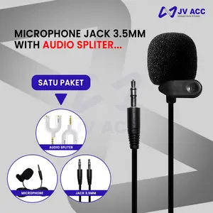 1 PAKET MIC MICROPHONE CLIP ON FOR KONTEN CREATOR / VLOGGER
