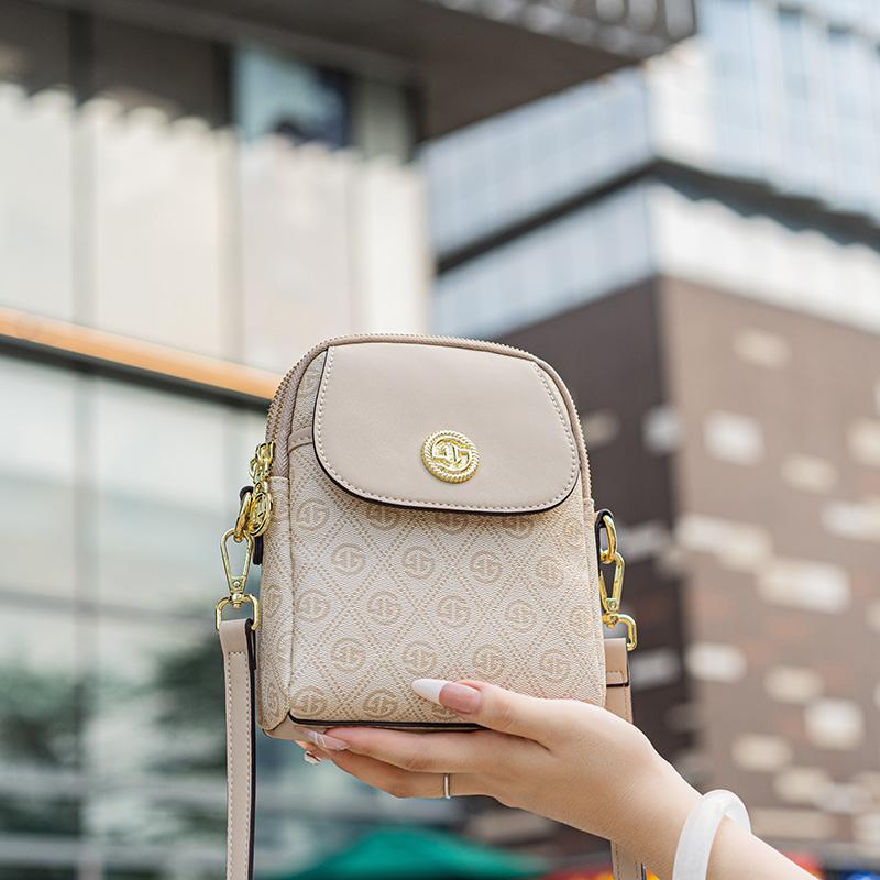 Túi Nữ Gelandai Hàng Mới Về 2025 Túi Đựng Điện Thoại Di Động Thời Trang Túi Đeo Vai Đơn Giản Thường Ngày Dễ Phối Đồ Túi Đeo Chéo Dọc Cỡ Nhỏ