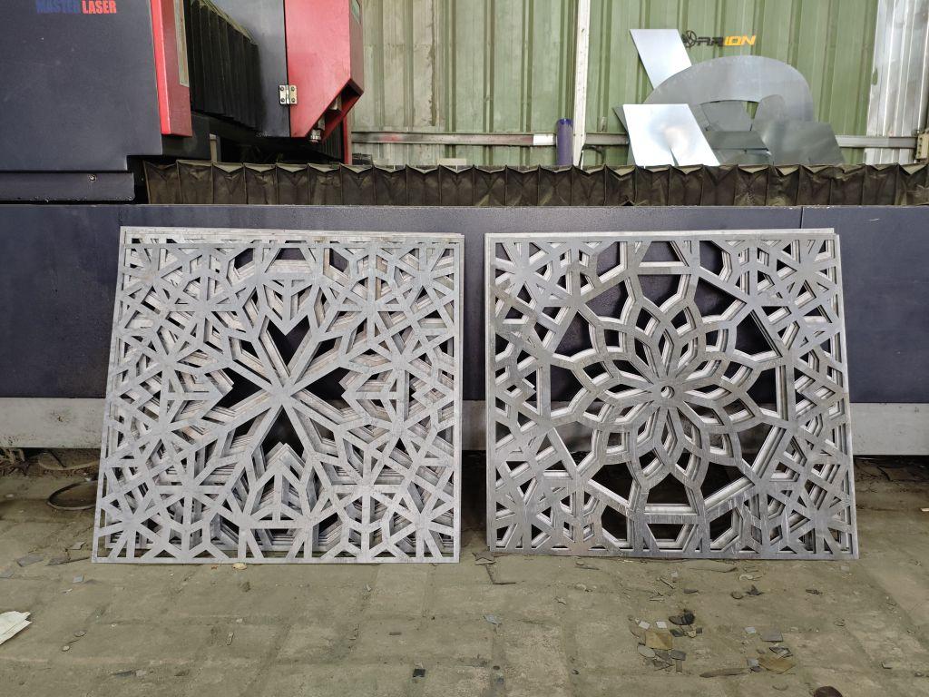 Plat Besi Laser Cutting Motif Custom tebal 3 mm Ukuran custom