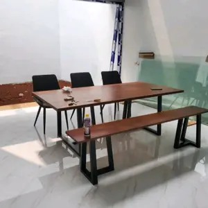 Set Meja meeting /meja makan meja teras meja industrial minimalis kayu Furniture