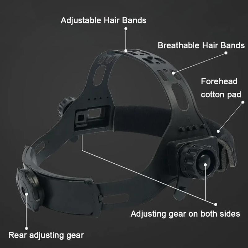 KALLA Helm Topeng Las full face Otomatis gelap terang listrik Auto Welding Mask with senter LED 7
