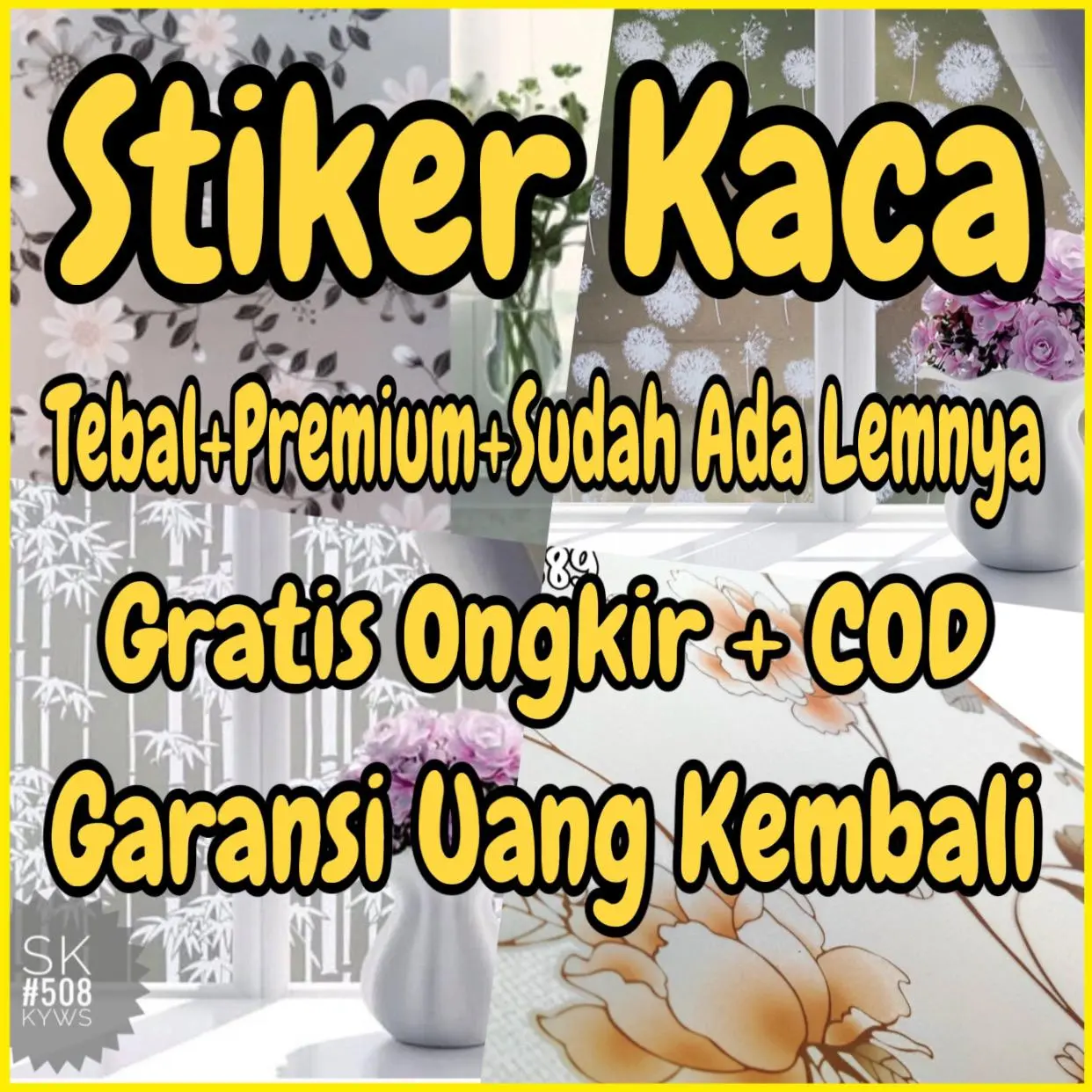 STIKER STICKER KACA JENDELA RUMAH KANTOR SUNBLAST SANBLAST TIDAK TEMBUS PANDANG SUDAH ADA LEMNYA BELI 2 ROLL GRATIS KAPE