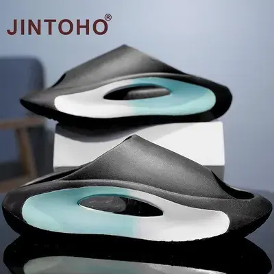 New spring and summer breathable and non slip one-piece slippers, super elastic cool slippersslipper women