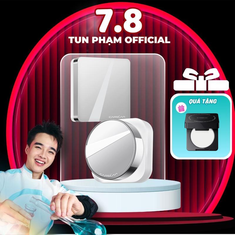 [KOL] Phấn phủ chống nắng White Magnet Carslan SPF 50+ PA+++ 9g Đều màu mịn da ngay Nắng nóng bám nền lâu+[Mua 1 tặng 1]Phấn phủ mini 1.5g*1