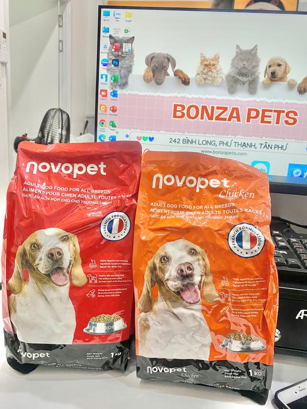 NOVO CHÓ GÓI 1KG - THỨC ĂN DÀNH CHO CHÓ TRƯỞNG THÀNH