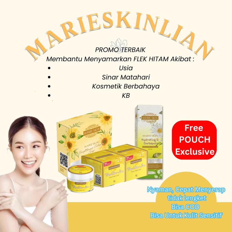 CREAM  MARIESKINLIAN - gunakan Pagi dan Malam hari. Perawatan FLEK HITAM 1