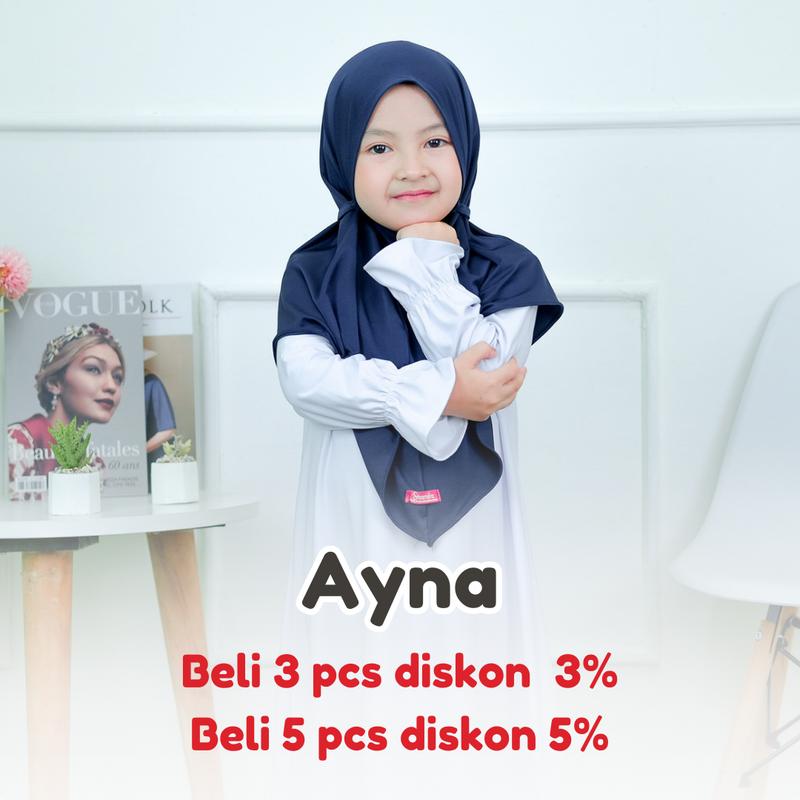Product Introduction of Hijab Bergo Tali Jersey Shamira Kerudung Ayna Anak Hits Simple Ternyaman Jilbab Instan Muslim Polos Sekolah Anak Sekolah 2